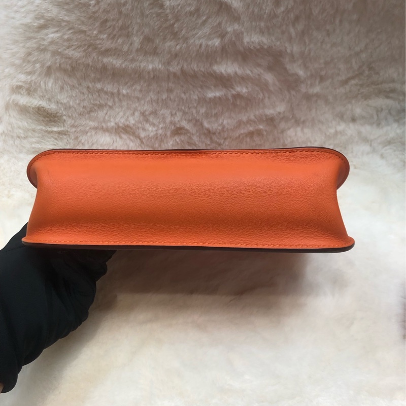 Hermes Mini Halzan 橙色 Swift 皮 A stamp XC511-6