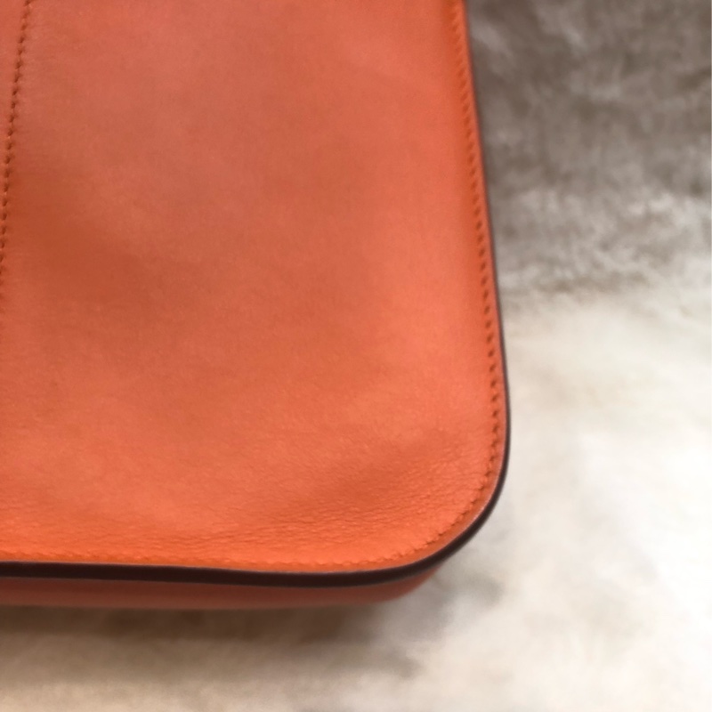 Hermes Mini Halzan 橙色 Swift 皮 A stamp XC511-12