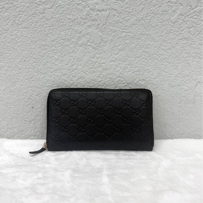 闲置 Gucci 古驰 黑色 长款 钱包-1