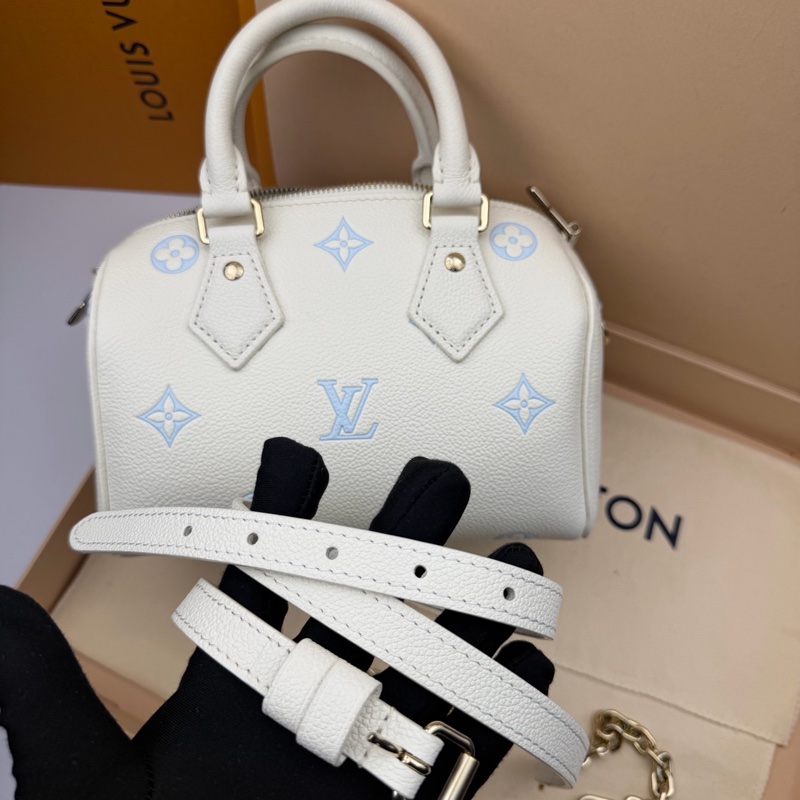 LV 路易威登 Speedy 20 限定款 嬰兒藍 藍白色限定款-6
