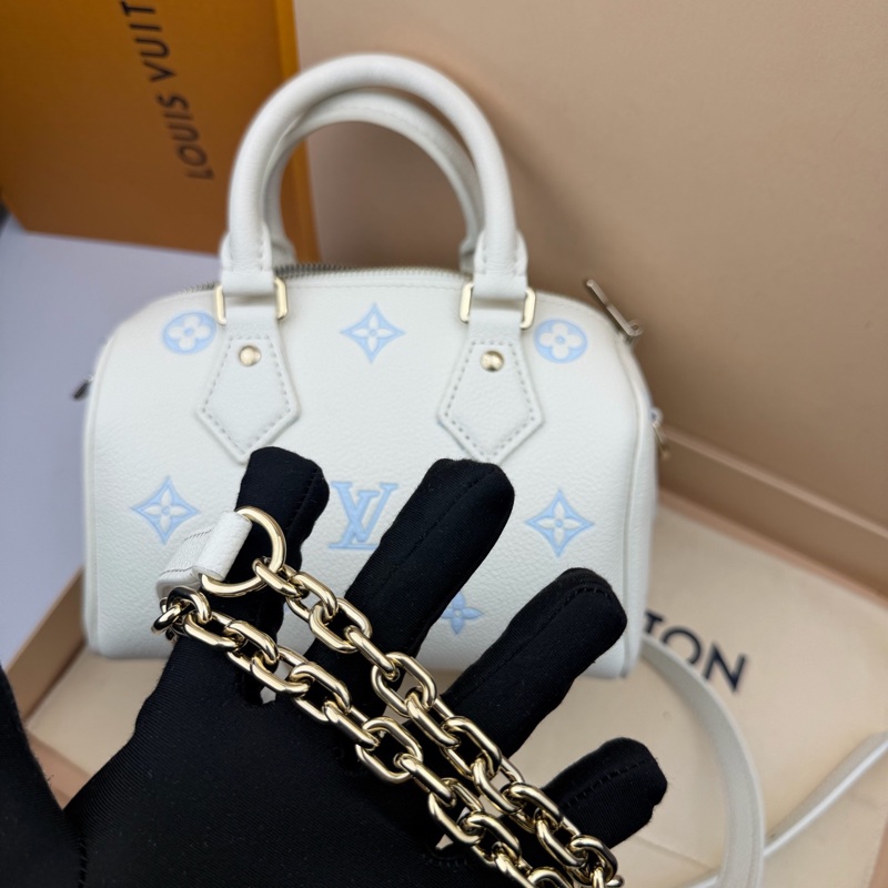 LV 路易威登 Speedy 20 限定款 嬰兒藍 藍白色限定款-7