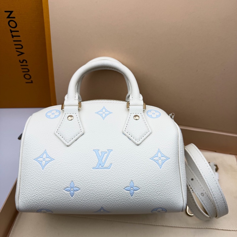 LV 路易威登 Speedy 20 限定款 嬰兒藍 藍白色限定款-8