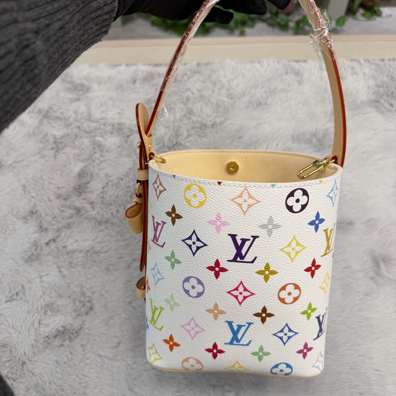 路易威登/LV 白三彩all in bb 手提包，斜背包，成色非常好-2