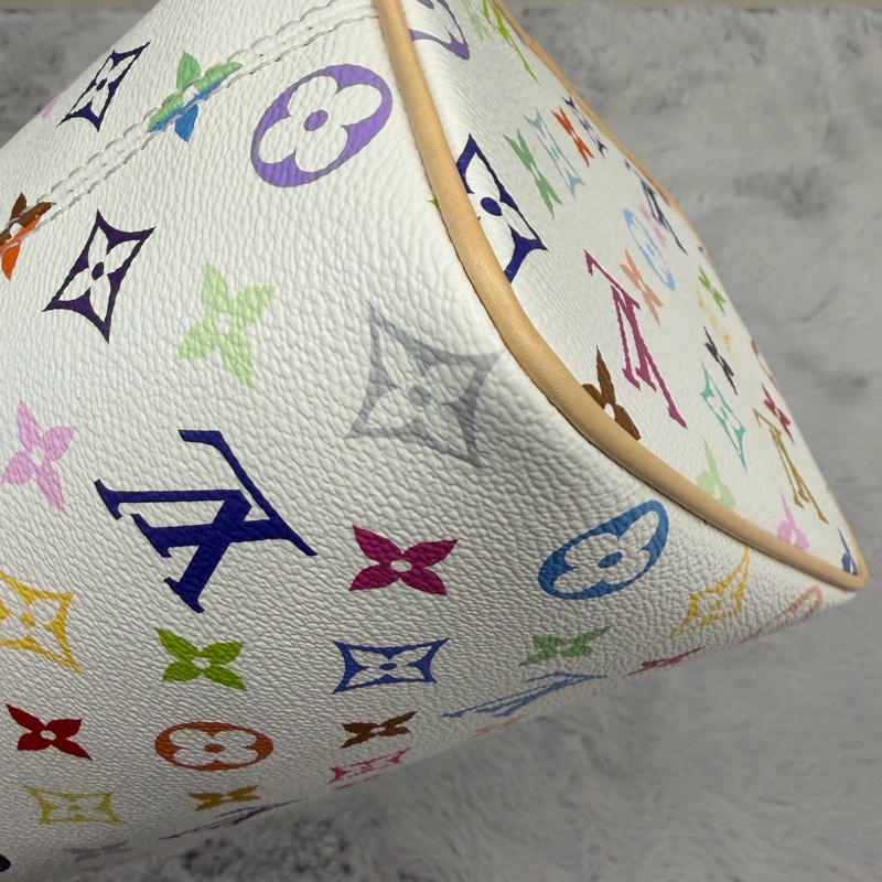 路易威登/LV 白三彩all in bb 手提包，斜背包，成色非常好-6
