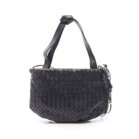 BOTTEGA VENETA THE BULB SMALL Intrecciato 編織肩背包 651811 黑色皮革