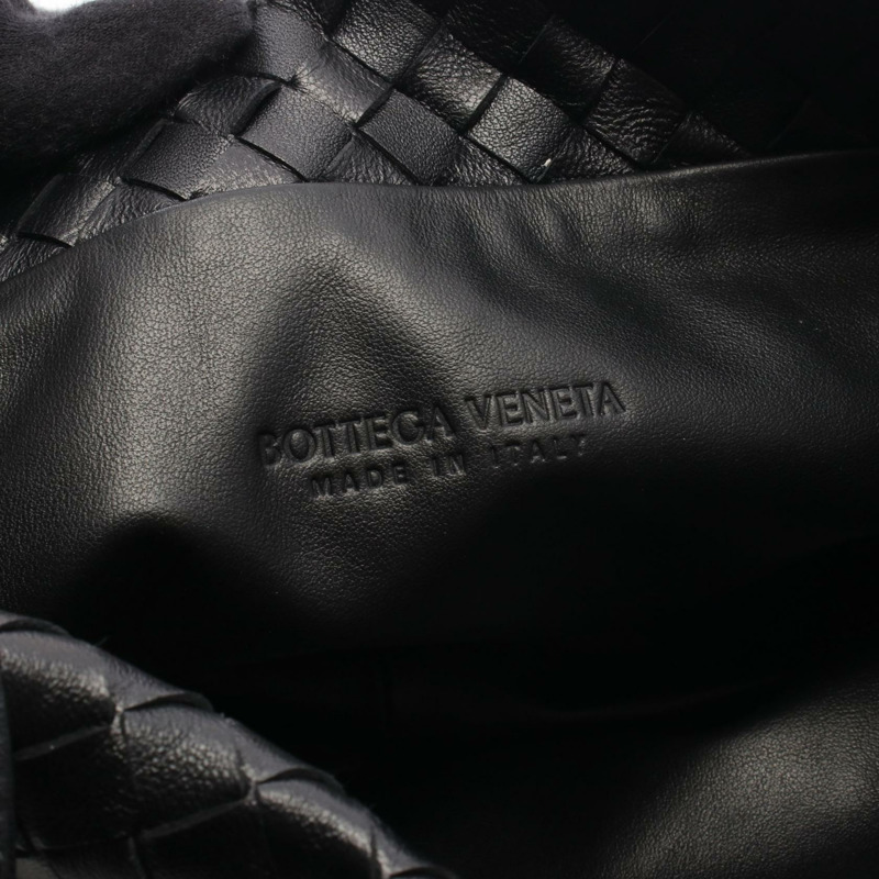 BOTTEGA VENETA THE BULB SMALL Intrecciato 編織肩背包 651811 黑色皮革-3