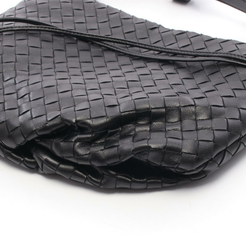 BOTTEGA VENETA THE BULB SMALL Intrecciato 編織肩背包 651811 黑色皮革-5