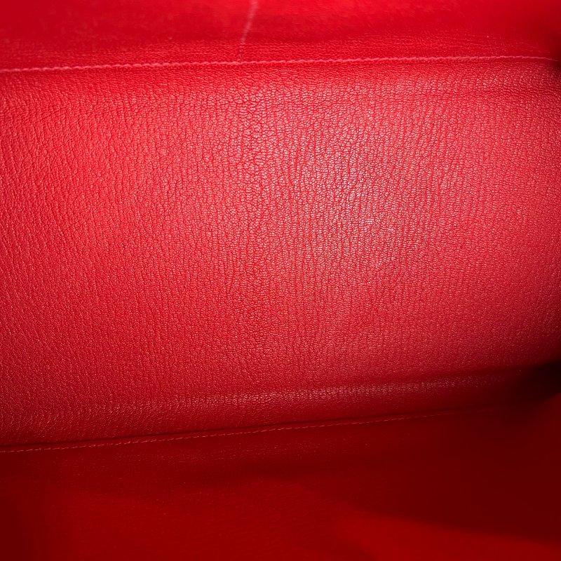 HERMES □Q刻 紅銀扣KELLY32 包-6