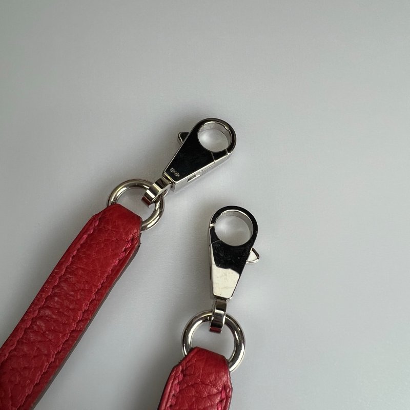 HERMES □Q刻 紅銀扣KELLY32 包-12