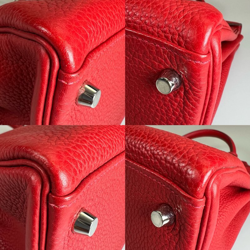 HERMES □Q刻 紅銀扣KELLY32 包-14