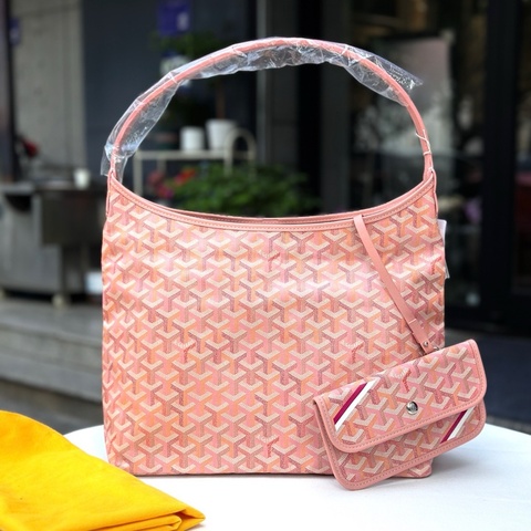 Goyard 戈雅Hobo限量款炫彩櫻花粉，中號，單肩包