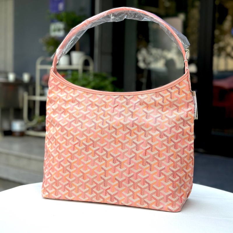 Goyard 戈雅Hobo限量款炫彩櫻花粉，中號，單肩包-3