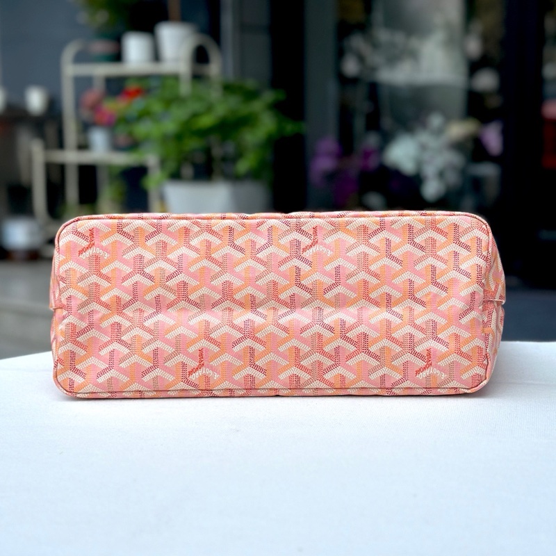 Goyard 戈雅Hobo限量款炫彩櫻花粉，中號，單肩包-7