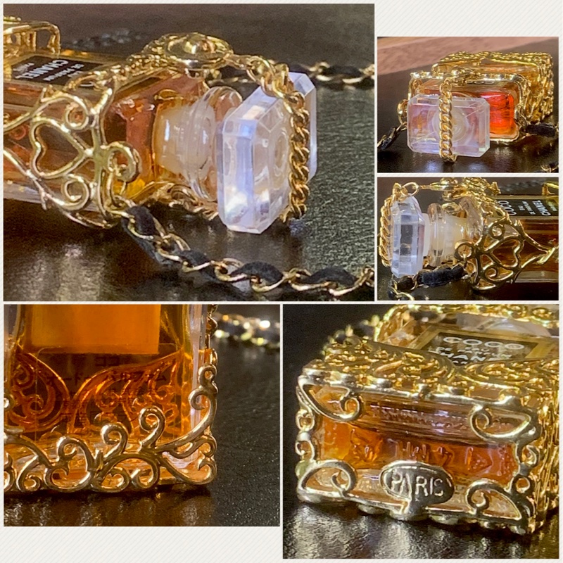 香奈兒中古香水頸鏈 Chanel Vintage N19 Perfume Bottle Necklace （Full set)-3