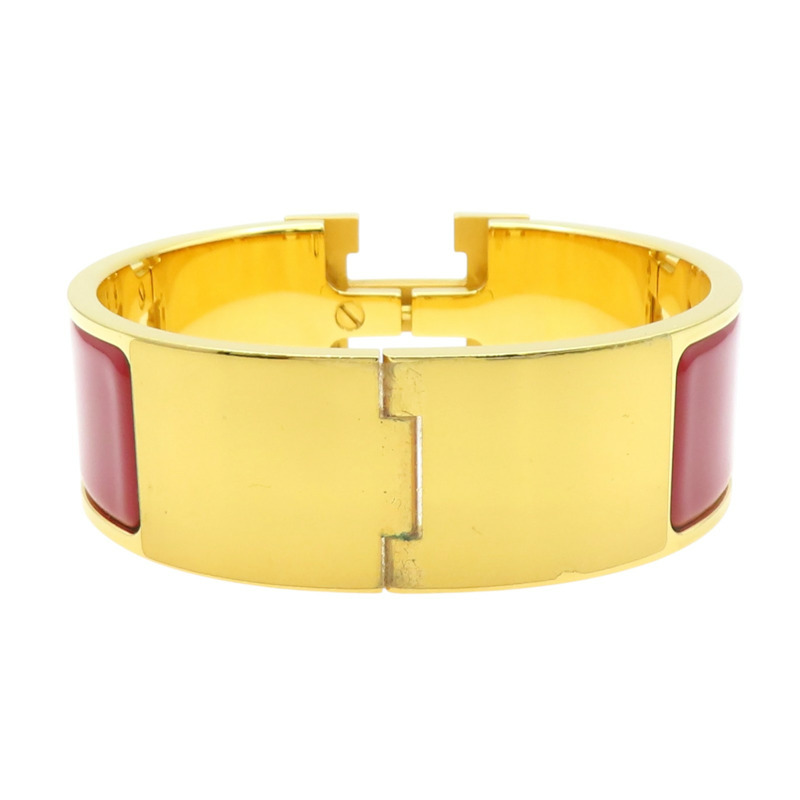 紅色琺瑯 金色鍍金 Clic Clac H手環【HERMES 愛馬仕】 H300001F-1