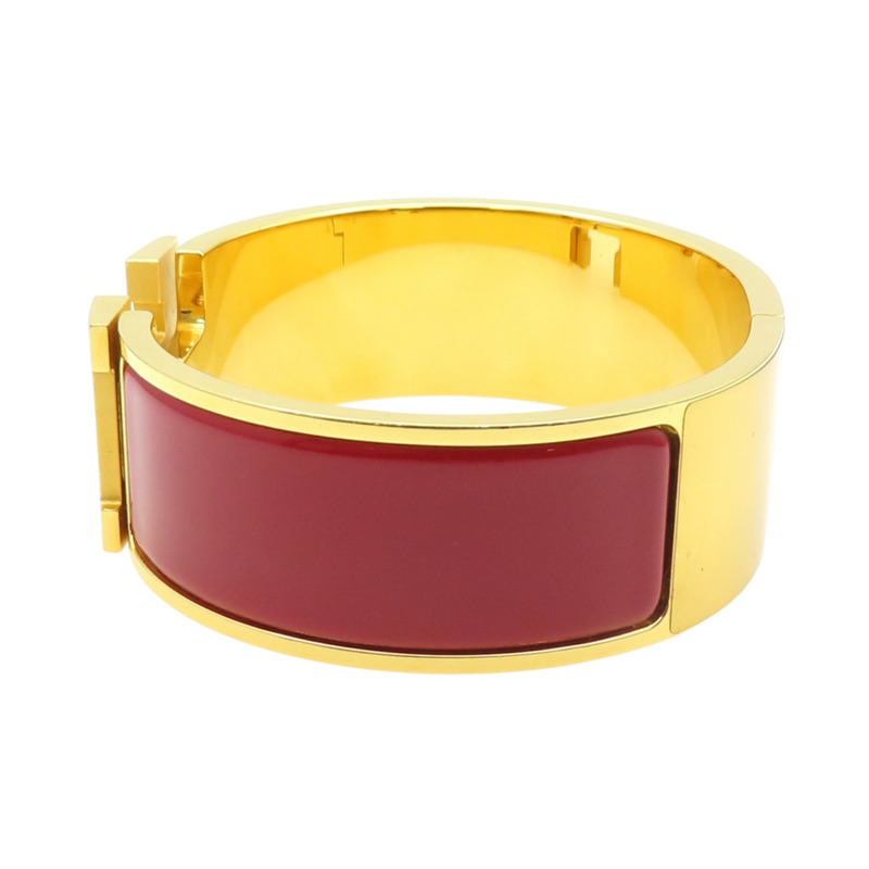 紅色琺瑯 金色鍍金 Clic Clac H手環【HERMES 愛馬仕】 H300001F-2