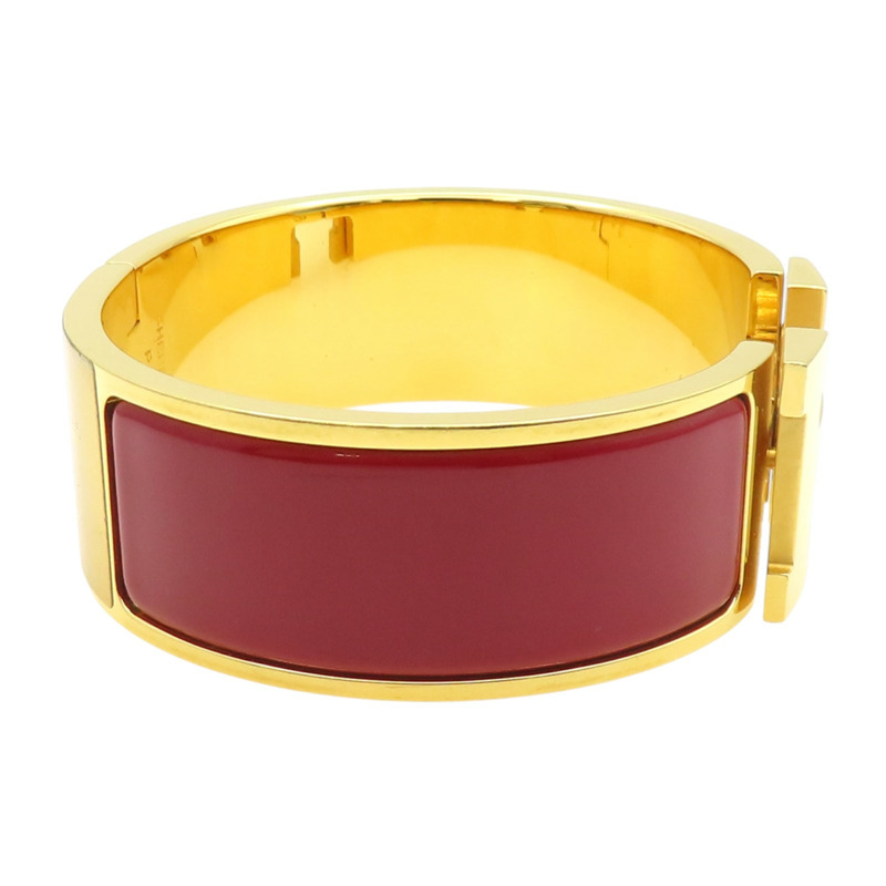 紅色琺瑯 金色鍍金 Clic Clac H手環【HERMES 愛馬仕】 H300001F-3