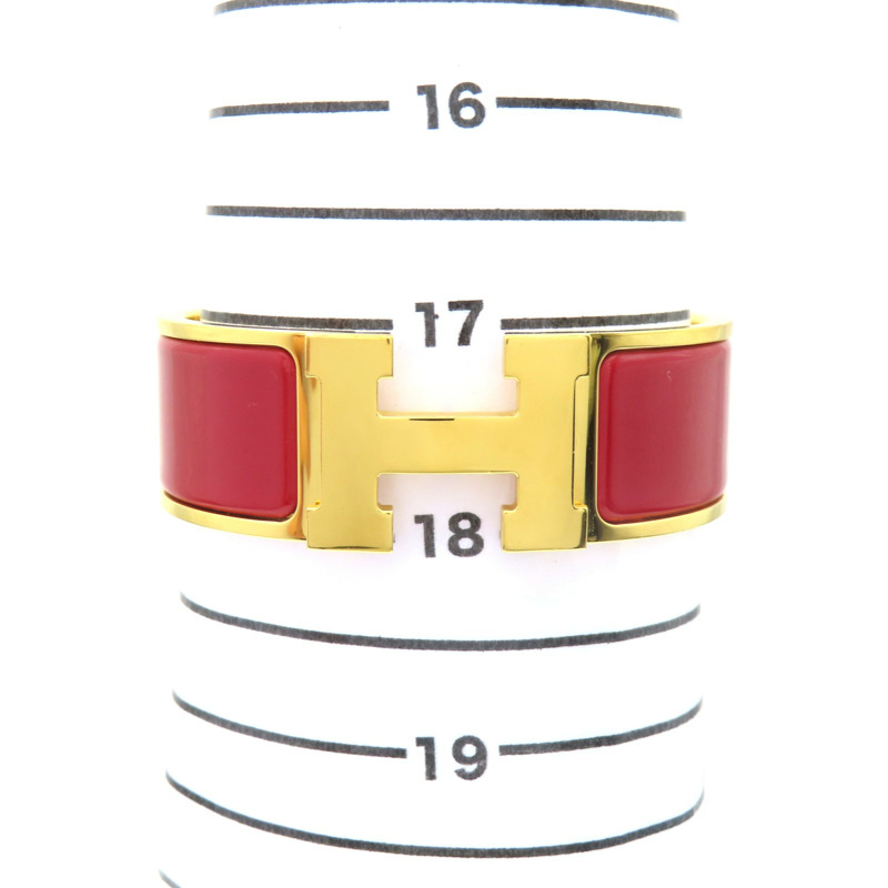 紅色琺瑯 金色鍍金 Clic Clac H手環【HERMES 愛馬仕】 H300001F-10