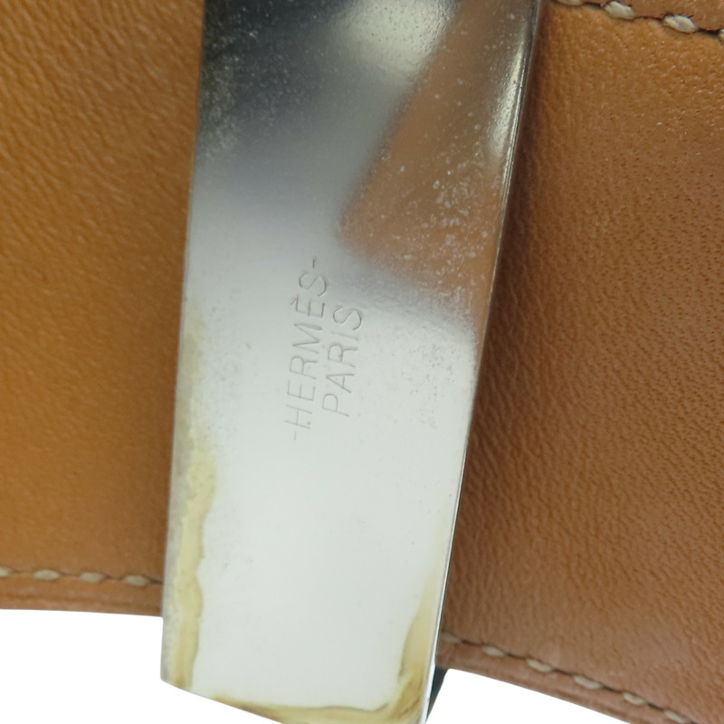黑色 Box牛皮 Colier de Chien 手環 □R刻 銀扣【HERMES 愛馬仕】 H068440CK89T2-5