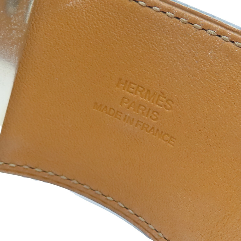 黑色 Box牛皮 Colier de Chien 手環 □R刻 銀扣【HERMES 愛馬仕】 H068440CK89T2-6