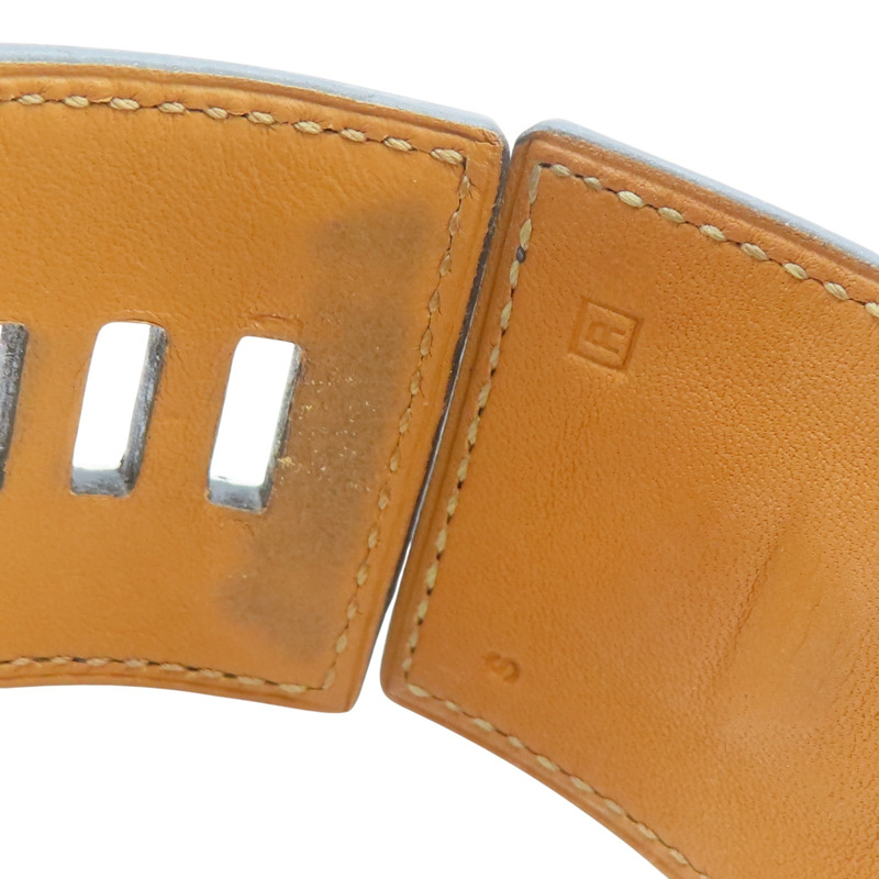 黑色 Box牛皮 Colier de Chien 手環 □R刻 銀扣【HERMES 愛馬仕】 H068440CK89T2-7