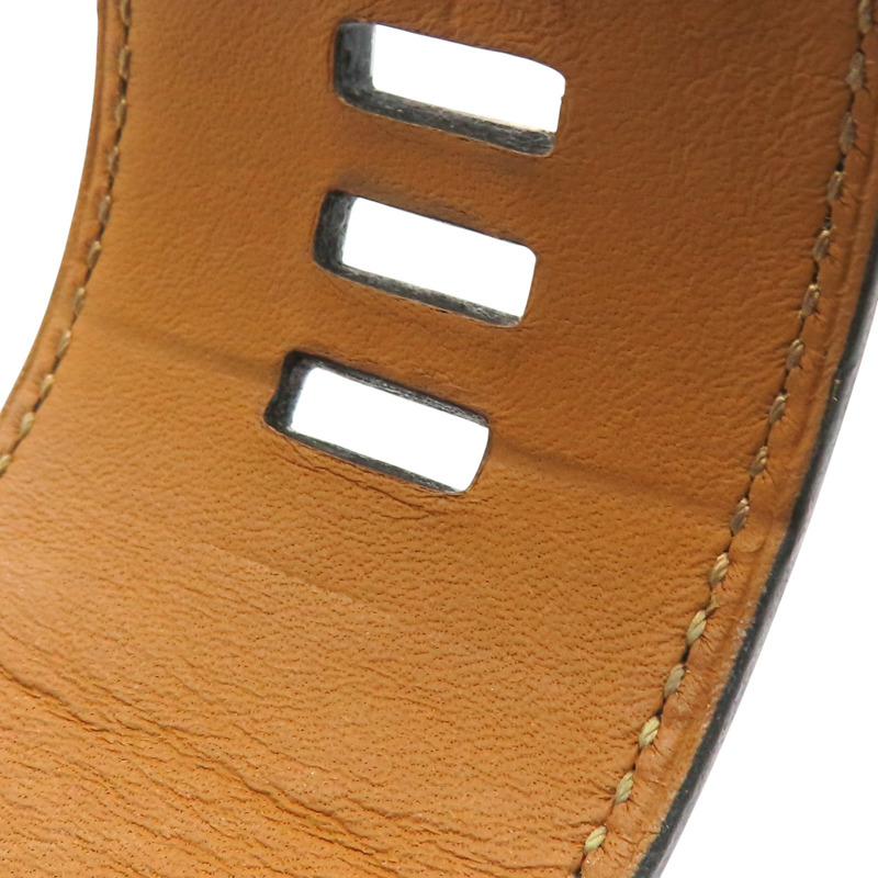 黑色 Box牛皮 Colier de Chien 手環 □R刻 銀扣【HERMES 愛馬仕】 H068440CK89T2-8