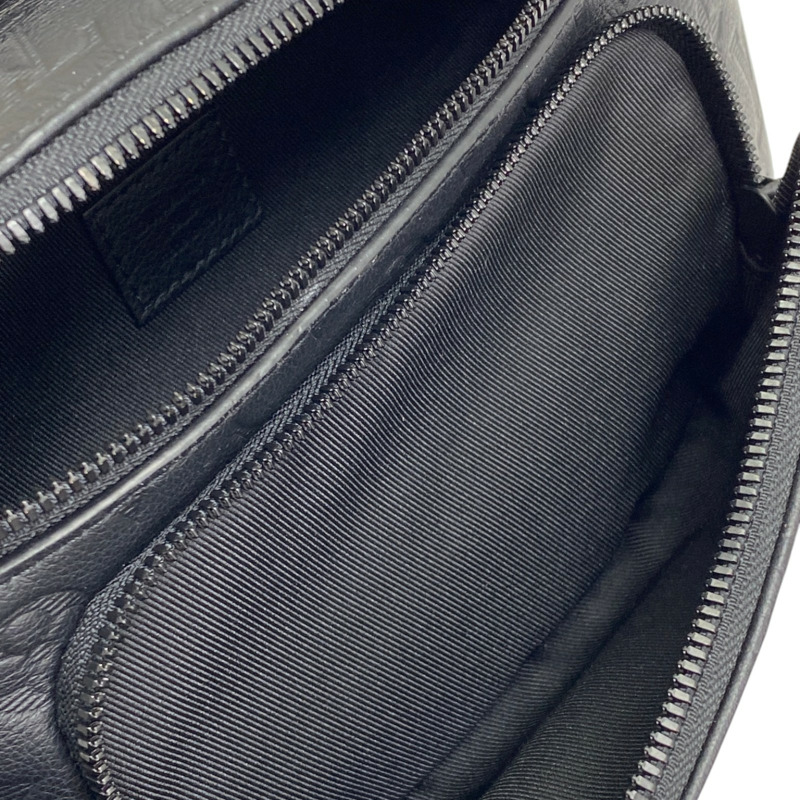 黑色 原花壓紋 牛皮 Rush Bumbag 腰包【LOUIS VUITTON LV 路易威登】 M47058-3