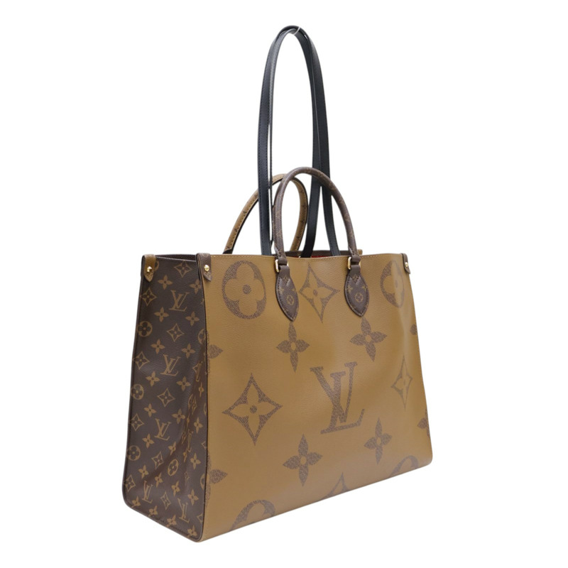 棕色 原花帆布 Onthego GM 两用包【LOUIS VUITTON LV 路易威登】 M45320-1