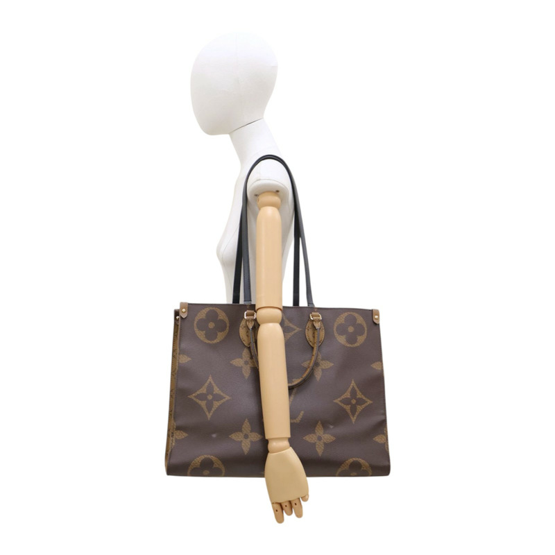 棕色 原花帆布 Onthego GM 两用包【LOUIS VUITTON LV 路易威登】 M45320-4