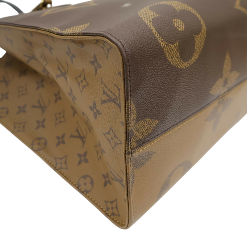 棕色 原花帆布 Onthego GM 两用包【LOUIS VUITTON LV 路易威登】 M45320-7