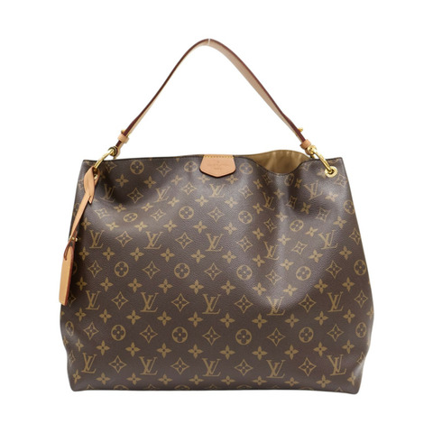 棕色 原花帆布 Graceful MM 肩背包【LOUIS VUITTON LV 路易威登】 M43704