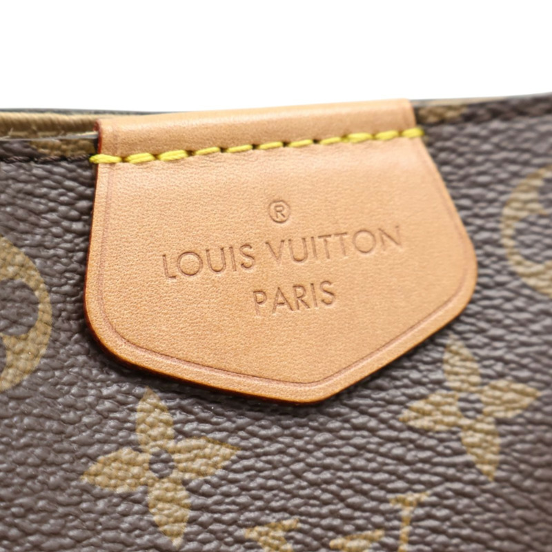 棕色 原花帆布 Graceful MM 肩背包【LOUIS VUITTON LV 路易威登】 M43704-3