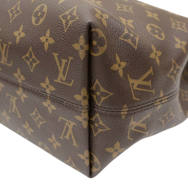 棕色 原花帆布 Graceful MM 肩背包【LOUIS VUITTON LV 路易威登】 M43704-10