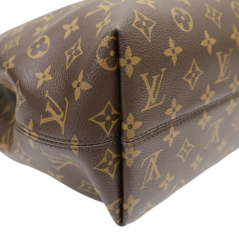 棕色 原花帆布 Graceful MM 肩背包【LOUIS VUITTON LV 路易威登】 M43704-11