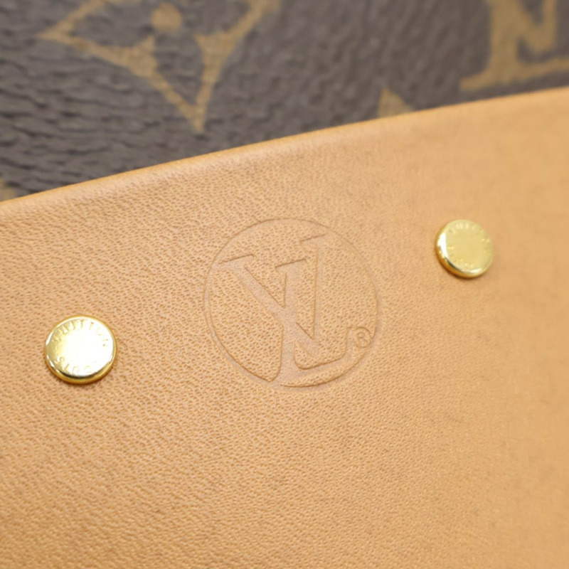 棕色 原花帆布 Boite Chapeau Souple MM 肩背包【LOUIS VUITTON LV 路易威登】 M52294-5