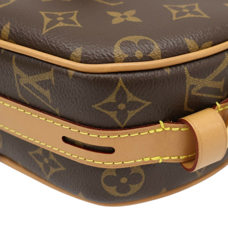 棕色 原花帆布 Boite Chapeau Souple MM 肩背包【LOUIS VUITTON LV 路易威登】 M52294-9