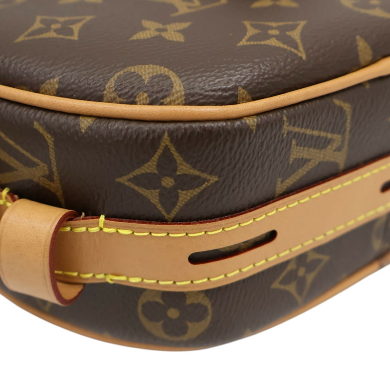 棕色 原花帆布 Boite Chapeau Souple MM 肩背包【LOUIS VUITTON LV 路易威登】 M52294-10
