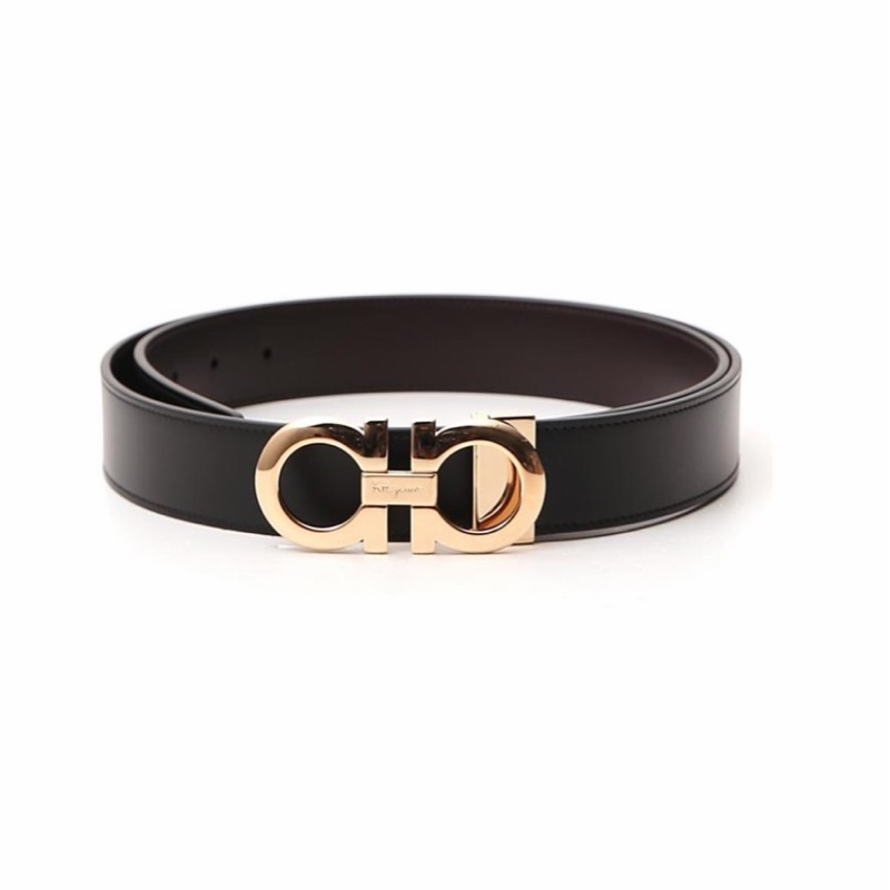 Salvatore Ferragamo 男士 搭扣腰帶90 95 100 110碼3.3cm-3