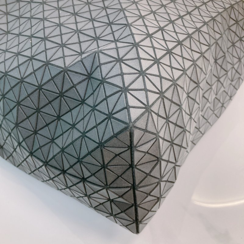 MS0713 Issey Miyake 三宅一生 幾何三角包 直托特 黑色 銀扣 Bao Bao Vertical Shopping Tote 32cm Black x PHW-6