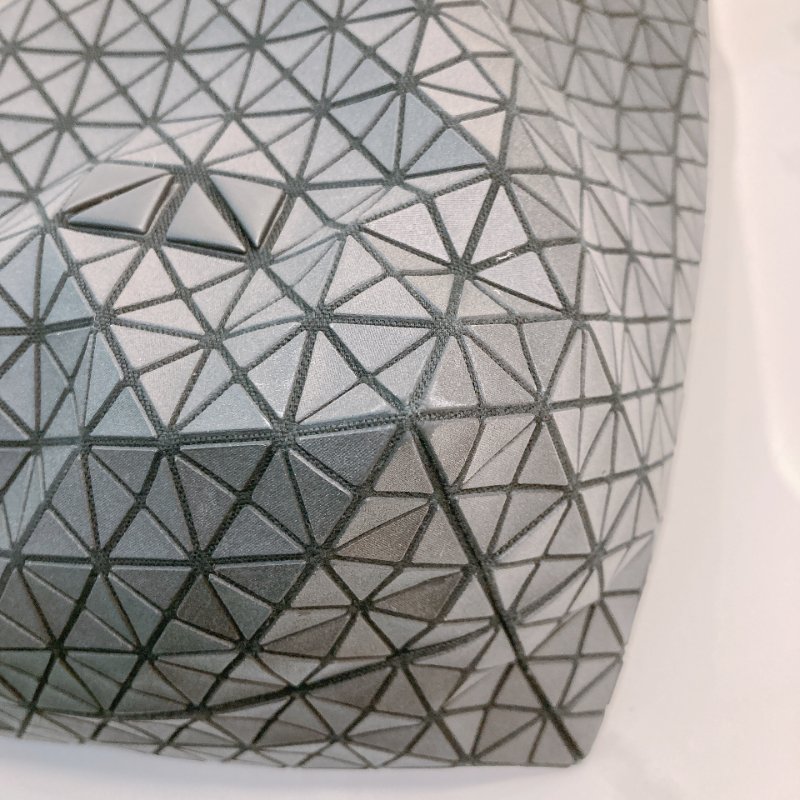 MS0713 Issey Miyake 三宅一生 幾何三角包 直托特 黑色 銀扣 Bao Bao Vertical Shopping Tote 32cm Black x PHW-8