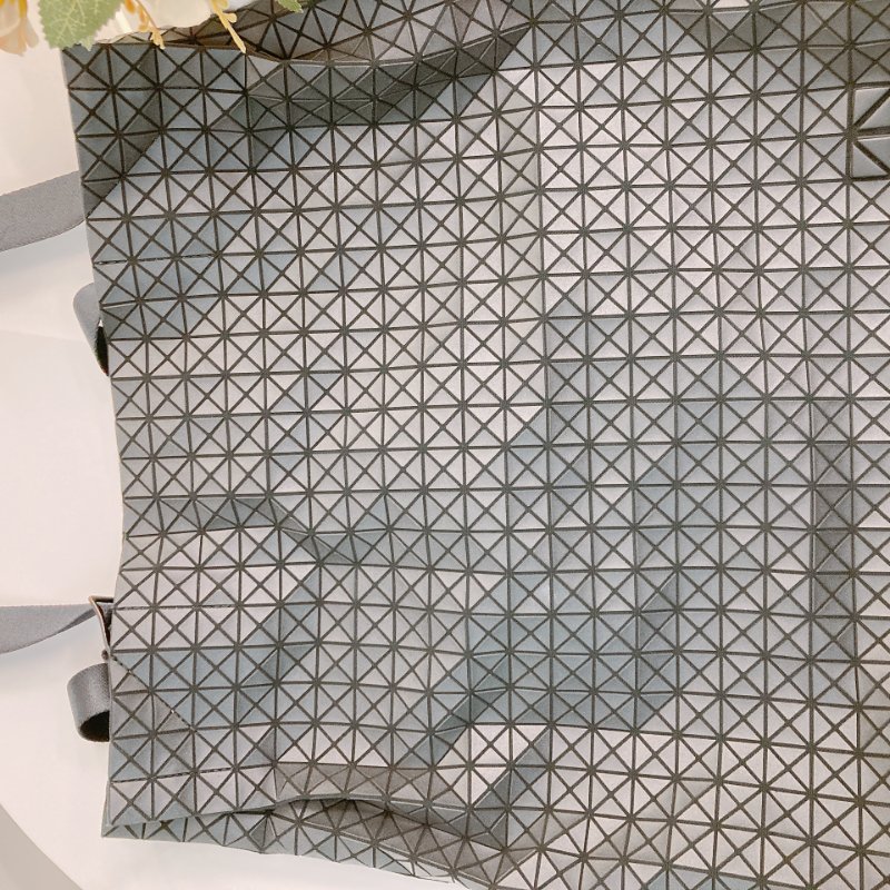 MS0713 Issey Miyake 三宅一生 幾何三角包 直托特 黑色 銀扣 Bao Bao Vertical Shopping Tote 32cm Black x PHW-19