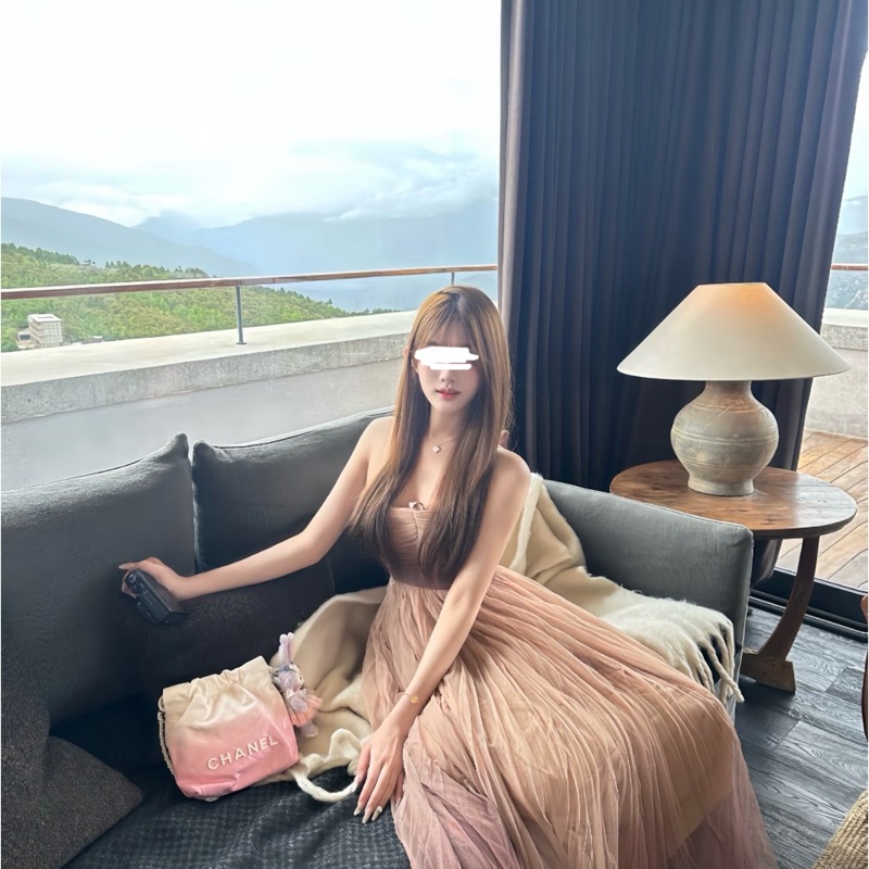 CHANEL/香奈兒 22bag mini 粉色漸變 24s 手提包 肩帶可拆-1
