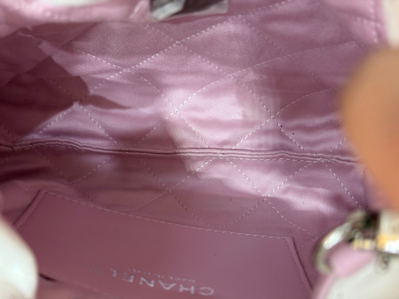 CHANEL/香奈兒 22bag mini 粉色漸變 24s 手提包 肩帶可拆-5