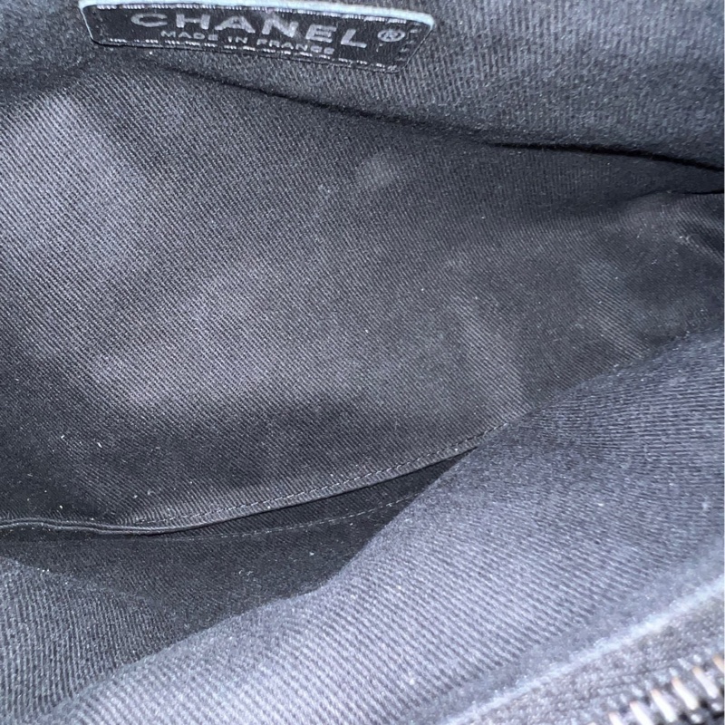 Chanel 2.55tote 托特包，黑色，魚子醬牛皮 ，荔枝皮，尺寸:30*27*14，-8