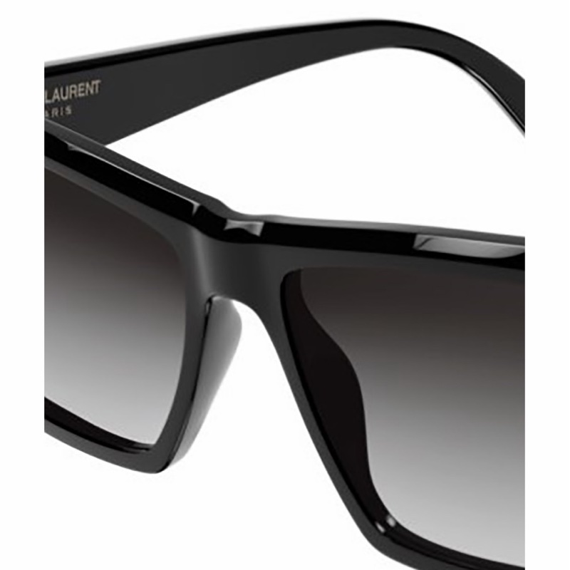 Saint Laurent 女士 徽標太陽鏡58 均碼碼鏡片直徑：5.8CM，橋寬：1.5CM，鏡腿長度：14.5CM-1