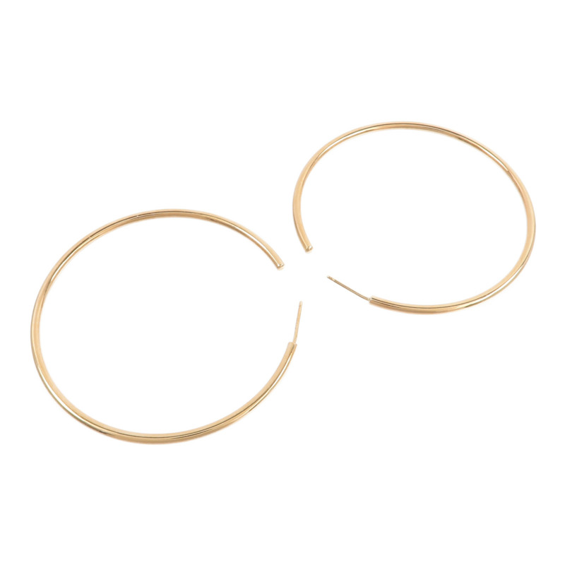 TIFFANY＆CO 18K黃金Hoop Earrings耳環-3
