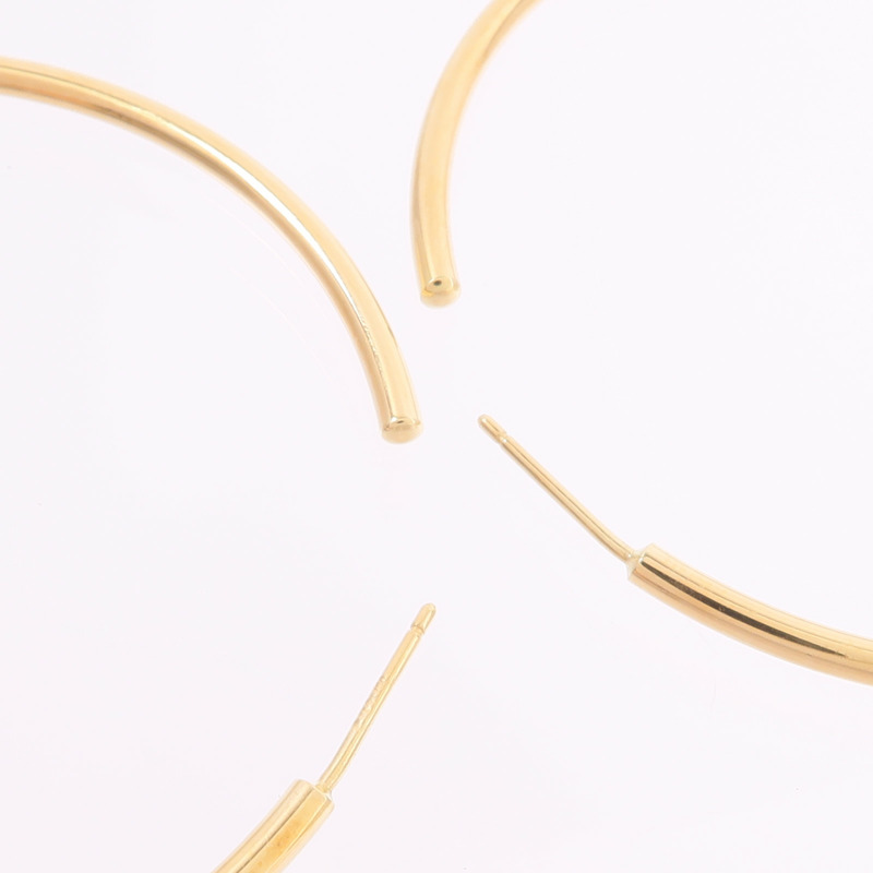 TIFFANY＆CO 18K黃金Hoop Earrings耳環-4