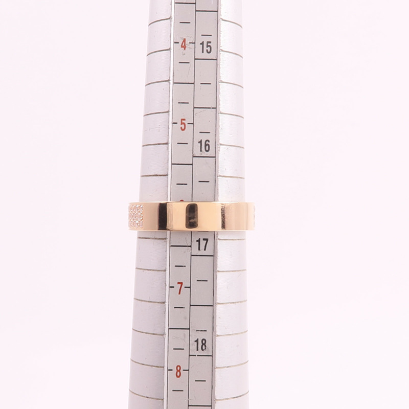 HERMES 18K玫瑰金Kelly Cadenas Ring鑽石戒指-6