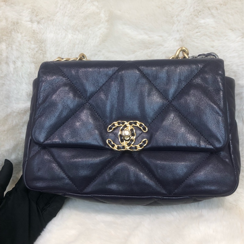 Chanel 19 細紫色金扣 XC515-1