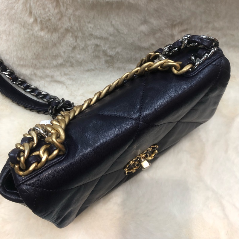 Chanel 19 細紫色金扣 XC515-4